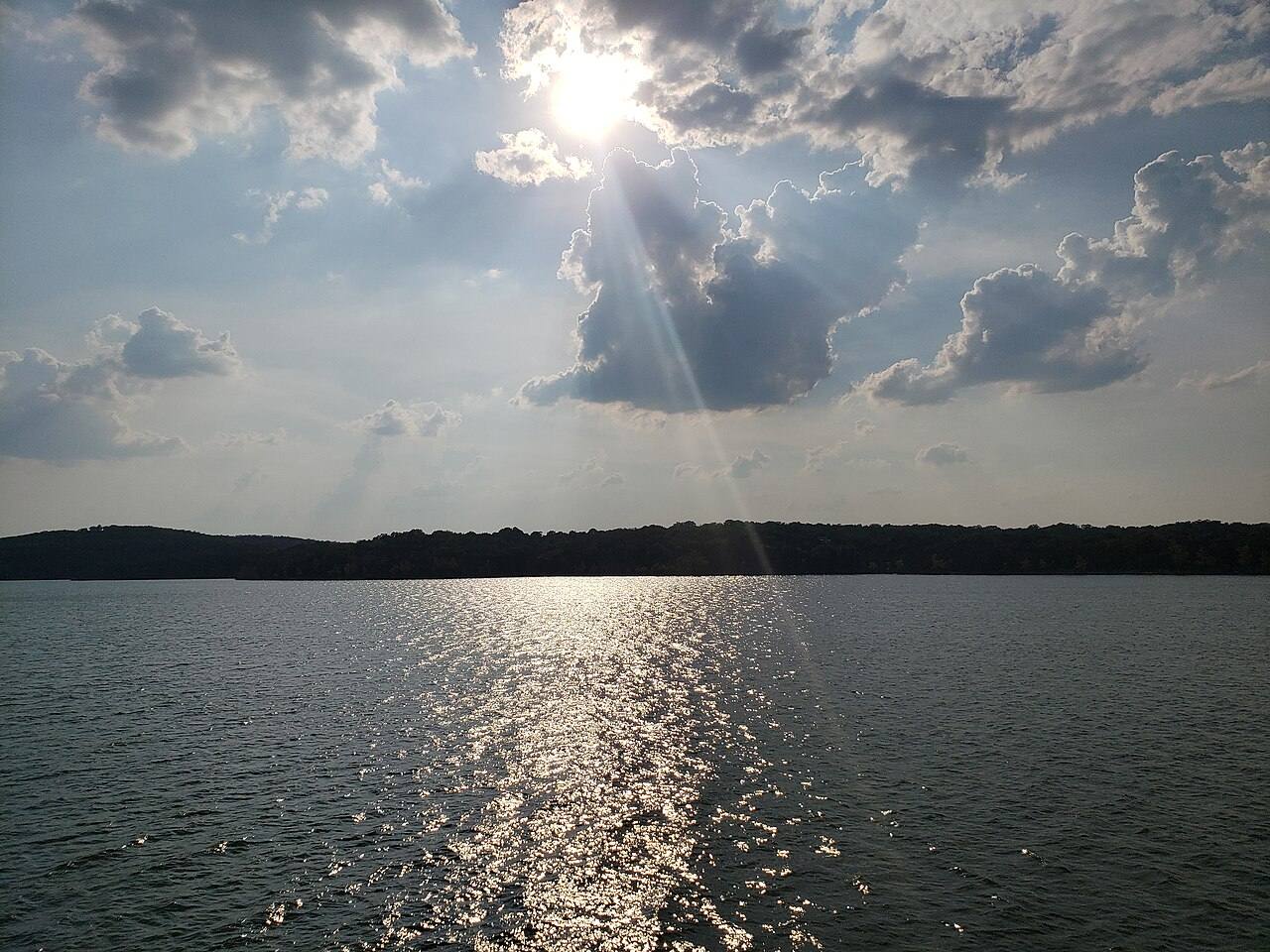 View across Table Rock Lake near Branson, Missouri.